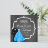 Chalkboard Prom Einladung (Stehend Vorderseite)