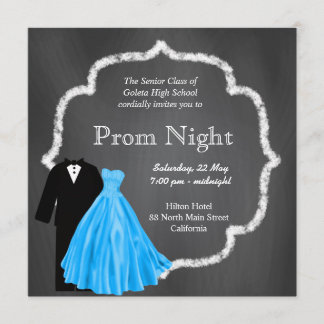 Chalkboard Prom Einladung