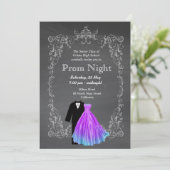 Chalkboard Prom Einladung (Stehend Vorderseite)