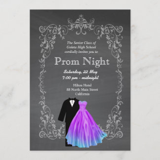 Chalkboard Prom Einladung