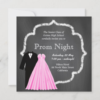 Chalkboard Prom Einladung