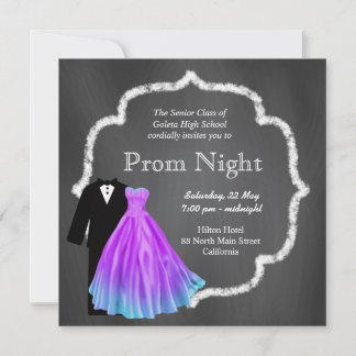 Chalkboard Prom Einladung