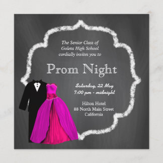 Chalkboard Prom Einladung