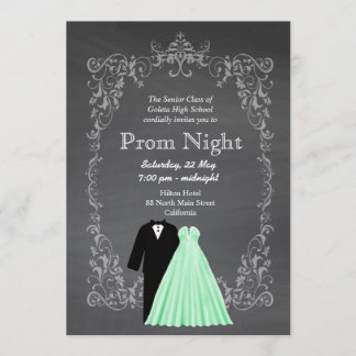 Chalkboard Prom Einladung