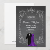 Chalkboard Prom Einladung (Vorne/Hinten)