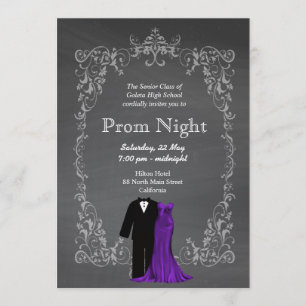Chalkboard Prom Einladung