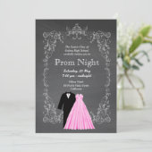 Chalkboard Prom Einladung (Stehend Vorderseite)