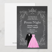 Chalkboard Prom Einladung (Vorne/Hinten)