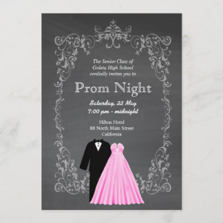 Chalkboard Prom Einladung