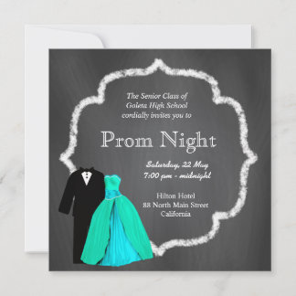 Chalkboard Prom Einladung