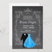Chalkboard Prom Einladung (Vorne/Hinten)