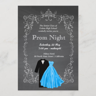 Chalkboard Prom Einladung