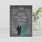 Chalkboard Prom Einladung (Stehend Vorderseite)