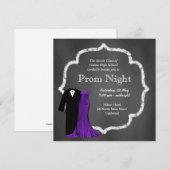 Chalkboard Prom Einladung (Vorne/Hinten)