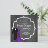 Chalkboard Prom Einladung (Stehend Vorderseite)