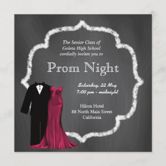 Chalkboard Prom Einladung