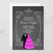 Chalkboard Prom Einladung (Vorne/Hinten)