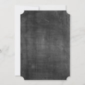 Chalkboard Pumpkin Erntedank Einladung (Rückseite)