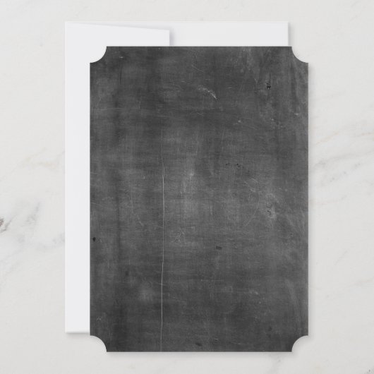 Chalkboard Pumpkin Erntedank Einladung (Rückseite)