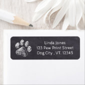 Chalkboard - Puppy Pawty - Hund Birthday Paw Print (Insitu)