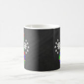 Chalkboard Puzzle Ribbon Kaffeetasse (Mittel)