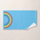 CHALKBOARD RAINBOW BLUE BADEZIMMER TOWEL SET (Handtuch)