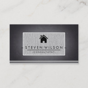 Chalkboard Real Anwesen Beruflich Linde Visitenkarte
