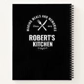 Chalkboard Recipe Journal | Custom Name Notizblock (Rückseite)