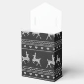 Chalkboard Reindeer Christmas Favor Box Geschenkschachtel (Geöffnet)