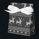 Chalkboard Reindeer Christmas Favor Box Geschenkschachtel<br><div class="desc">Chalkboard Reindeer Christmas Favor Box</div>