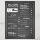 Chalkboard-Restaurant-Logo Flyer (Vorne)