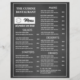 Chalkboard-Restaurant-Logo Flyer
