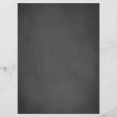 Chalkboard-Restaurant-Logo Menükarte (Rückseite)