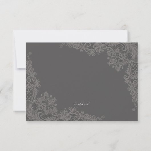 Chalkboard-Romanaktionskarte Einladung (Rückseite)