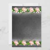 Chalkboard-Rose Hochzeiten Tischnummern (Rückseite)