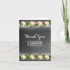 Chalkboard Rose Wedding Danke