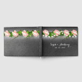 Chalkboard Rose Wedding Guest Book Gästebuch (Voll)