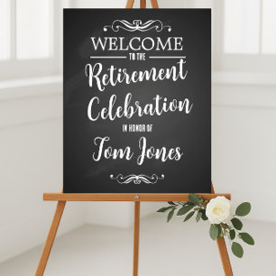Chalkboard-Rückgabe Willkommenszeichen benutzerdef Poster