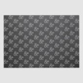 Chalkboard Rustic Brautparty Mr & Mrs. Party Seidenpapier (Vorderseite)