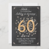 Chalkboard Rustica Einladung (Vorderseite)