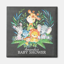 Chalkboard Safari Jungle Baby Dusche Gefallen Magn Magnet