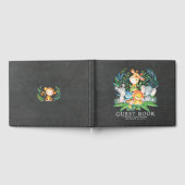 Chalkboard Safari Jungle Baby Showbook Gästebuch (Voll)