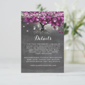 Chalkboard Sangria Weinwald Herzstück Leaf Begleitkarte (Stehend Vorderseite)