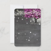 Chalkboard Sangria Weinwald Herzstück Leaf RSVP Karte (Rückseite)