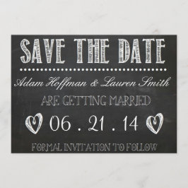 Chalkboard Save the Date Einladung