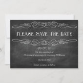 Chalkboard Save the Date Einladung (2) (Vorderseite)