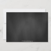 Chalkboard Save the Date Foto Ankündigung 12x18 (Rückseite)