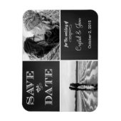 Chalkboard-Save the Date Foto-Magnete Magnet (Vertikal)