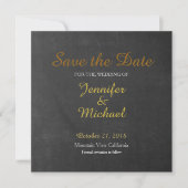Chalkboard Save the Date Hochzeitshandschrift (Vorderseite)