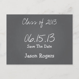Chalkboard Save the Date Postkarte